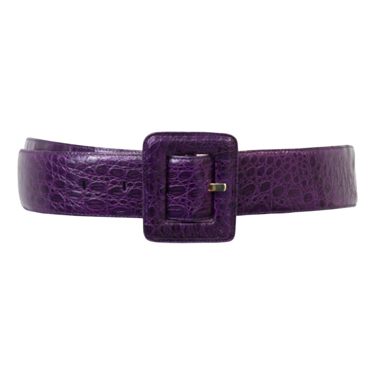 Crocodile belt Nancy Gonzalez Purple 